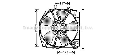 AVA QUALITY COOLING Ventilaator,mootorijahutus MZ7521